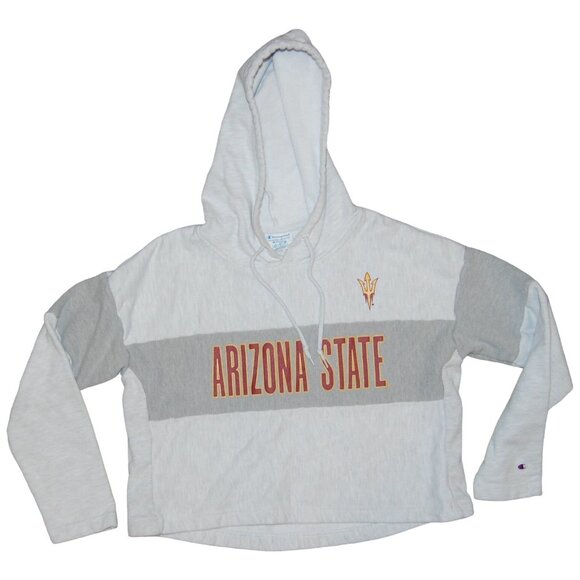Vintage Champion Reverse Weave Arizona State University Cropped Hoodie Medium - Picture 1 of 6
